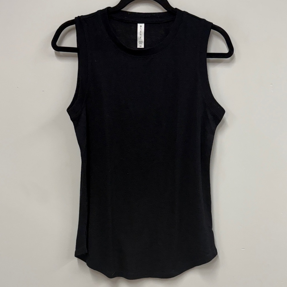 Athleta Black burnout Muscle Tee xs
